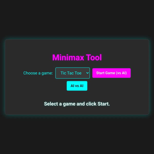 Minimax Tool- Apply Perfection to Various Games!