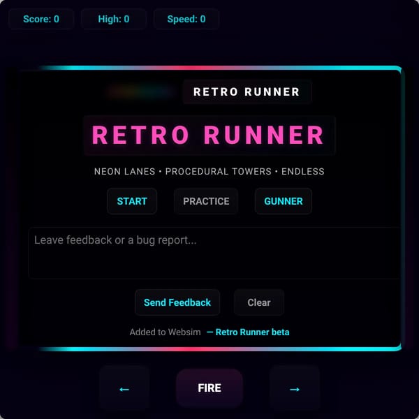 Retro Runner beta