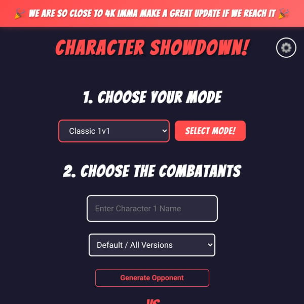 Character Showdown!
