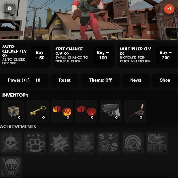 Click the demo man