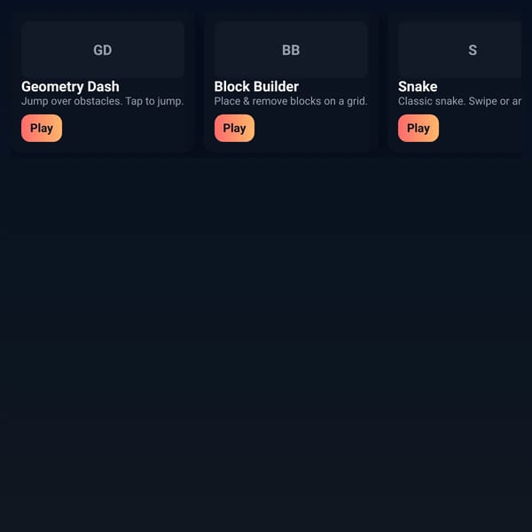 Mini Game Gallery
