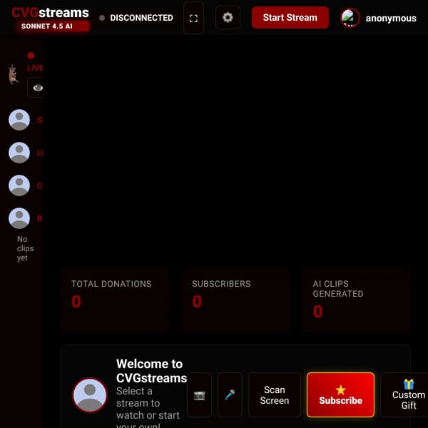 CVGstreams - Live Streaming