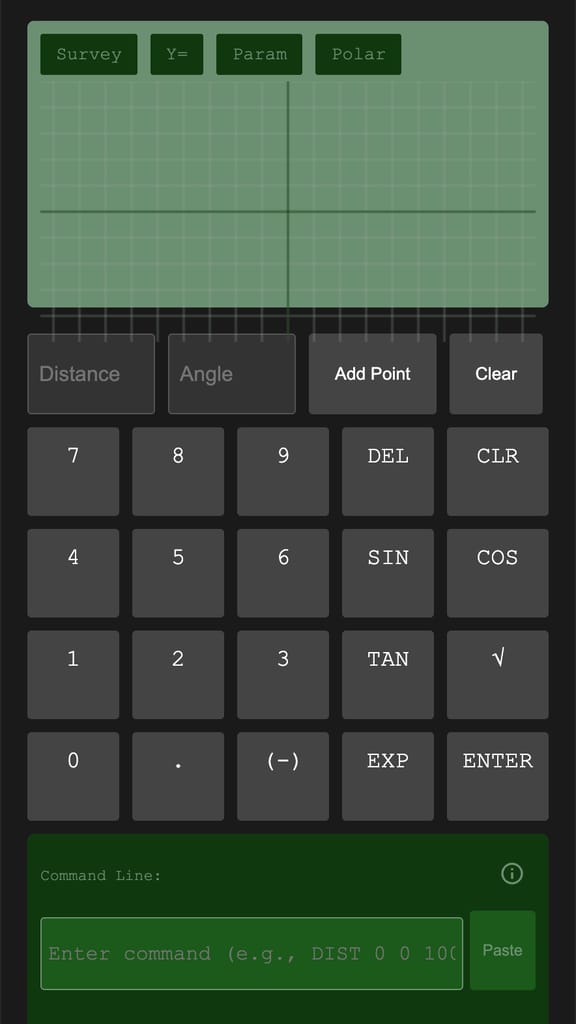 TI-85 Land Surveying Tool
style