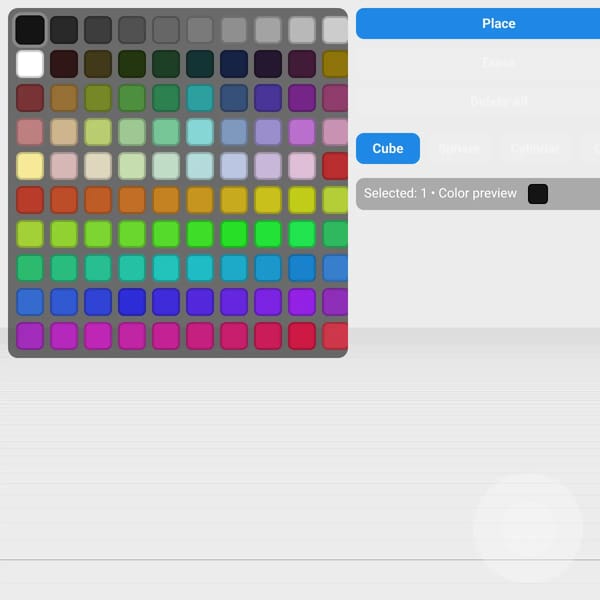 Interactive Color Palette and Drawing Tool