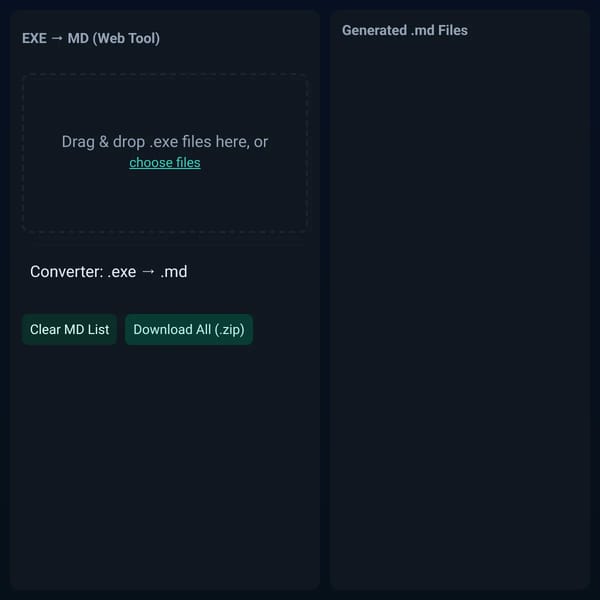 EXE → MD Converter Game