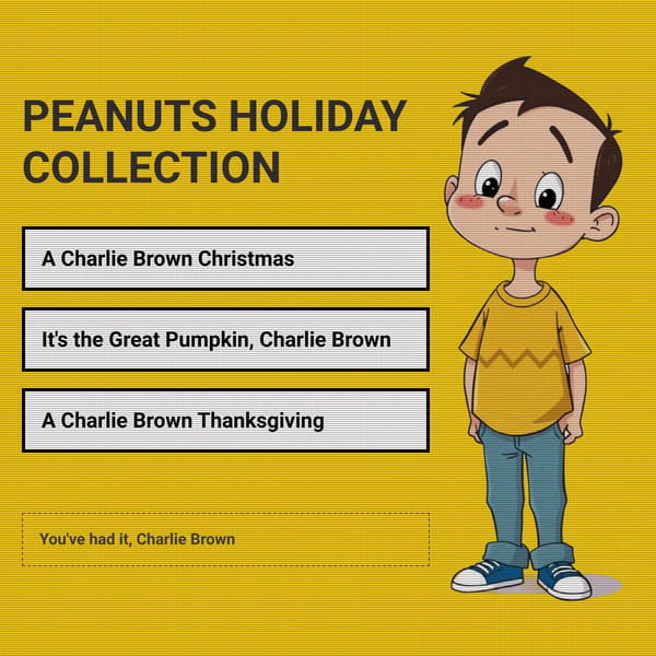 Peanuts: Holiday Collection DVD