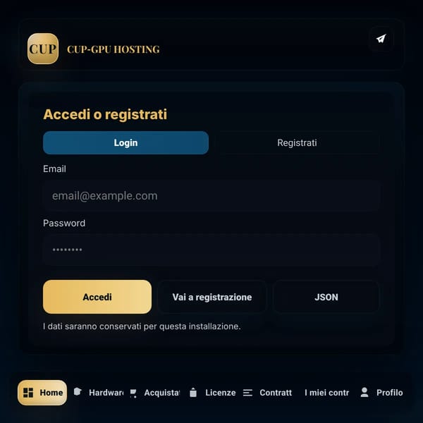 CUP-GPU HOSTING