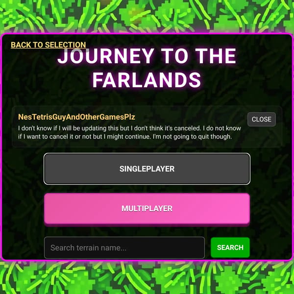 Journey to the Farlands but WAY better.