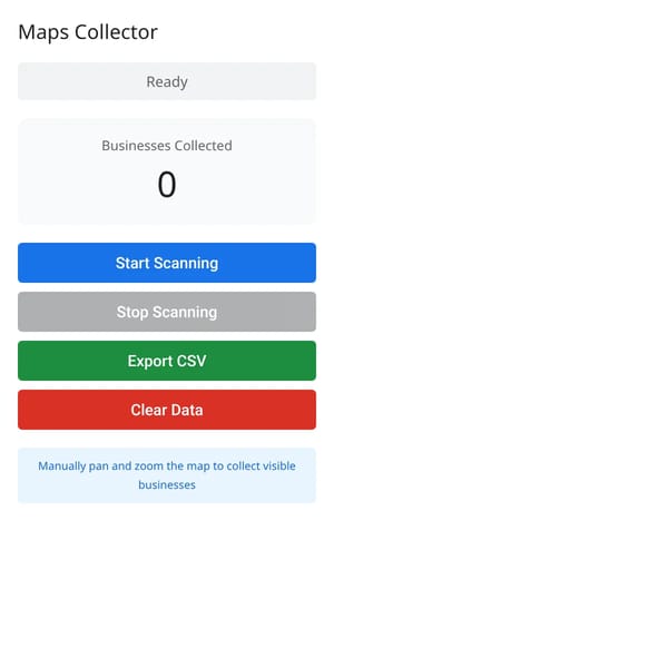 Maps Data Collector