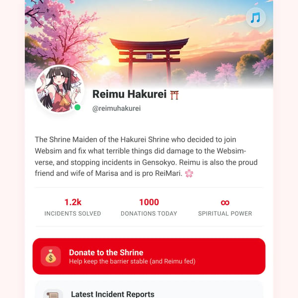 Reimu Hakurei | Profile