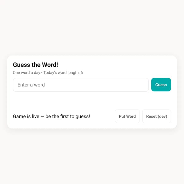 Guess the Word!