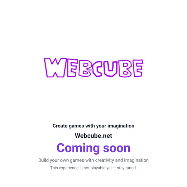 Web-Cube - Create games with your imagination