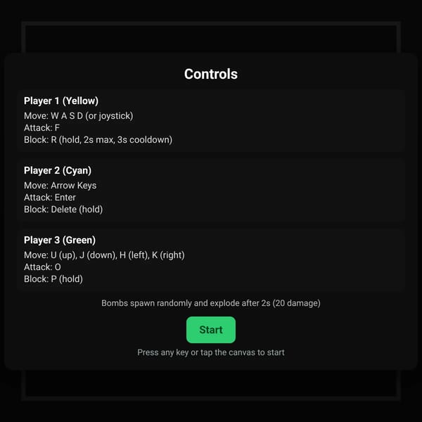 1v1v1 players