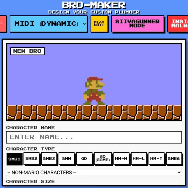 MAKE A NEW MARIO BROTHER