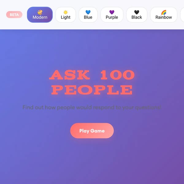 Ask 100 People Simulator ULTRA AND BETA!!!!