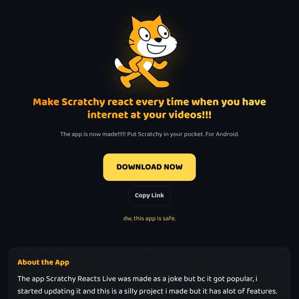Scratch reacts live now on android!