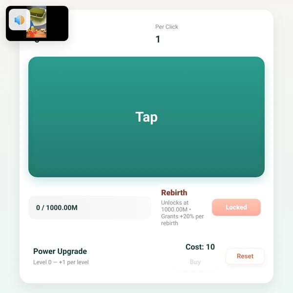 Simple Clicker But I get your ideas