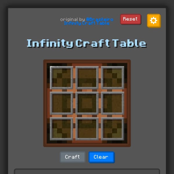 Infinity Craft Table