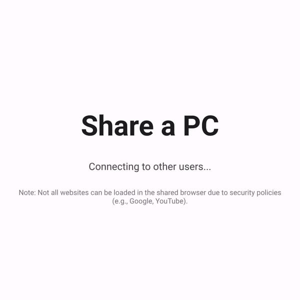 Share a PC