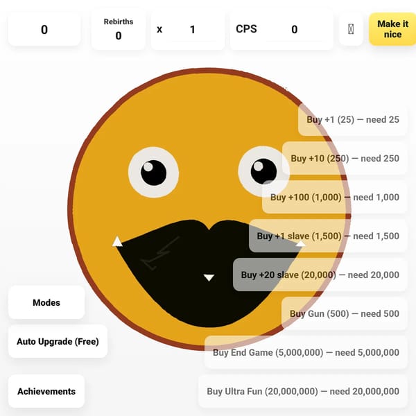 Scary Clicker (adding whatever you comment)