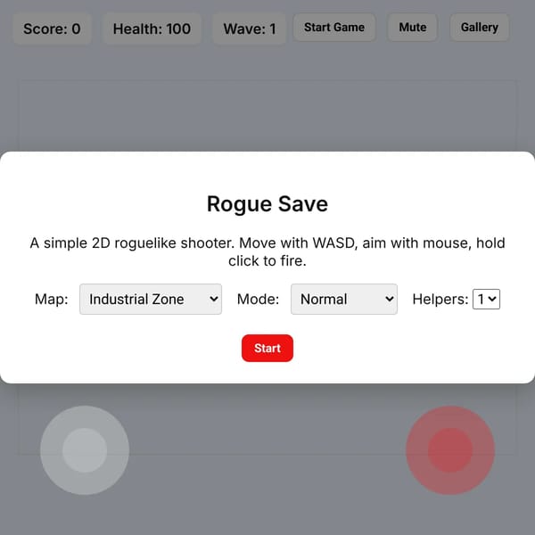 Rogue Save — 2D Roguelike Shooter