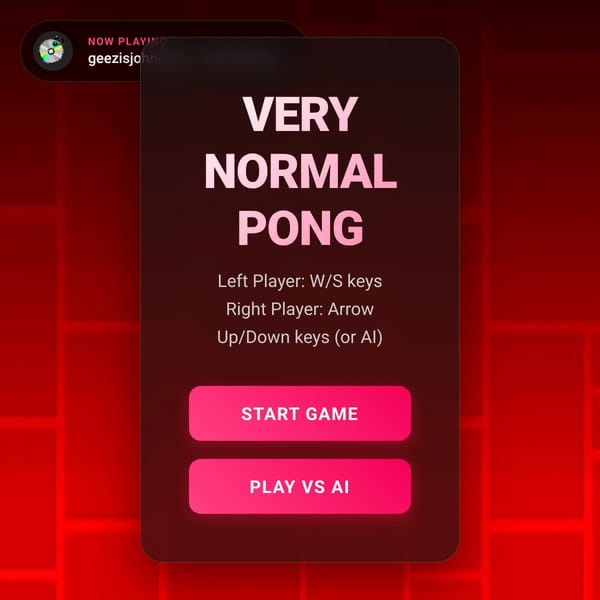 Very normal pong (VNP)