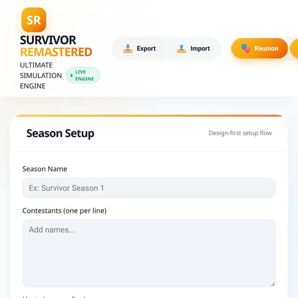 Survivor — Remastered Simulator