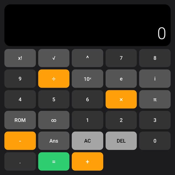 Modern Calculator
