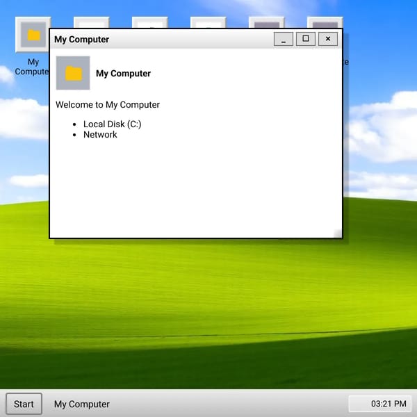 Windows 98 — Web Mock