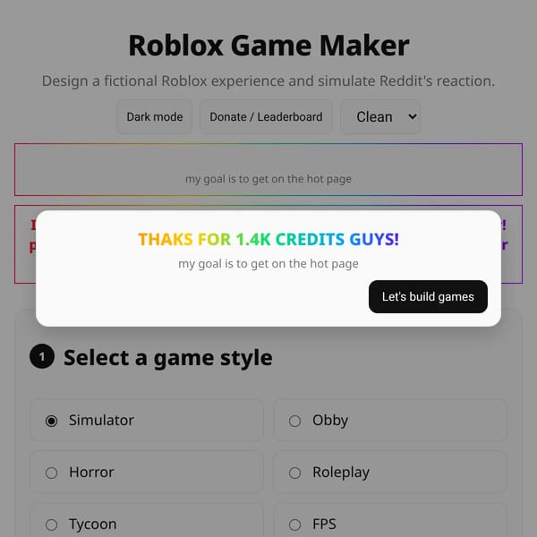 Roblox Game Maker
