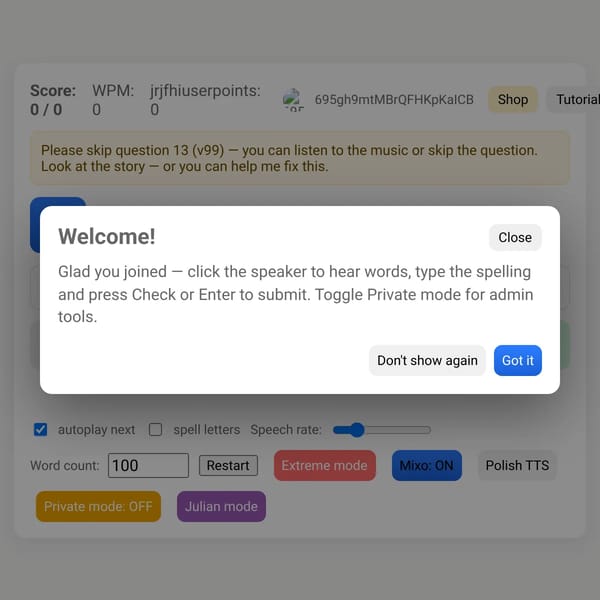 Spelling Bee all combined modes [titin's pronounce]