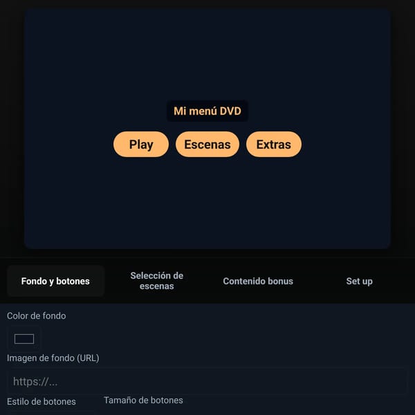 Editor de Menús DVD