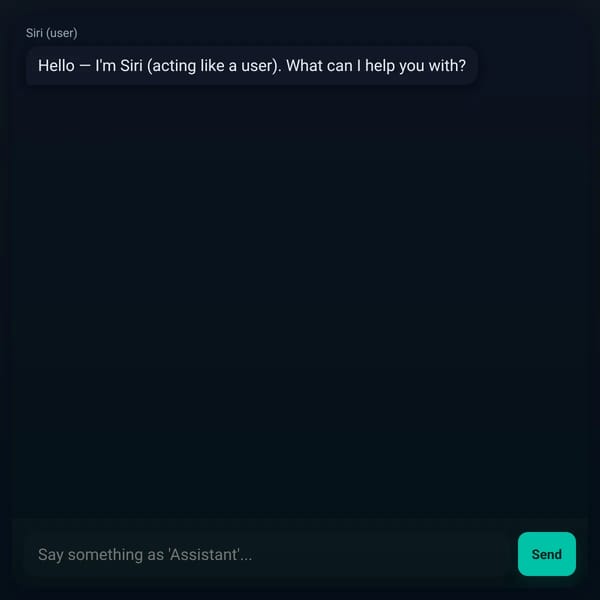 Role-Reverse Siri