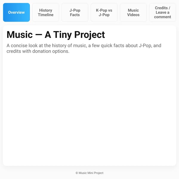 Music Mini Project