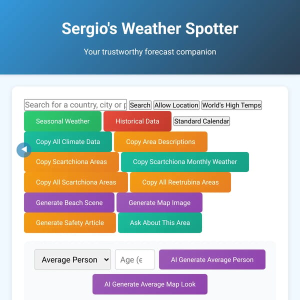 Sergio's Weather Spotter
