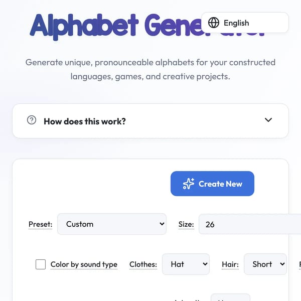 Alphabet Generator