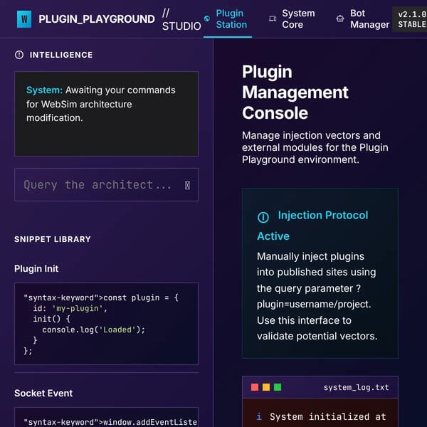 plugin playground