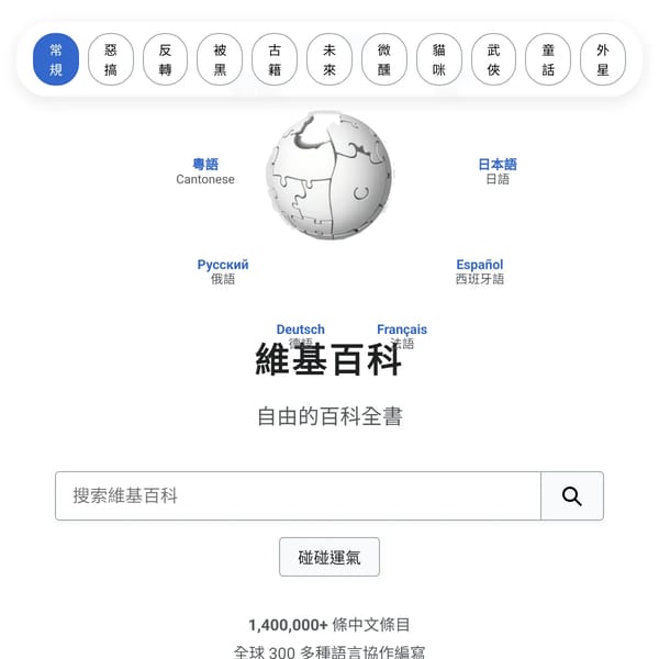 维基百科 - 自由的百科全书
