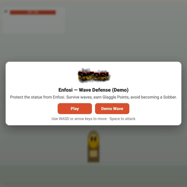 Enfosi — Wave Defense (Demo)