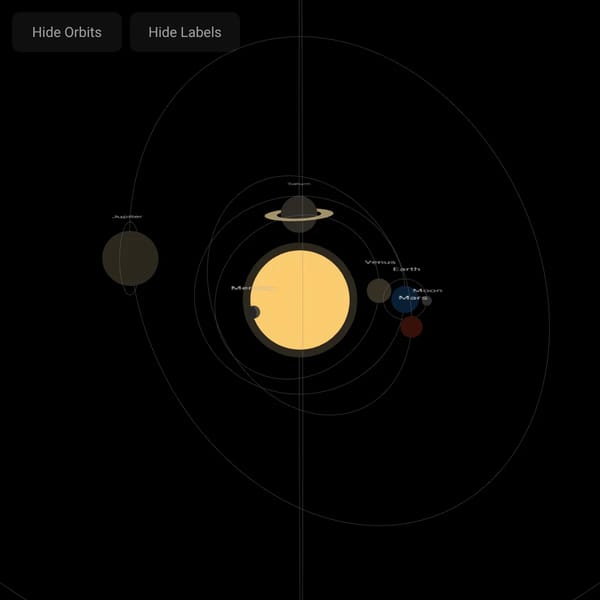 Sun, Mars & Jupiter