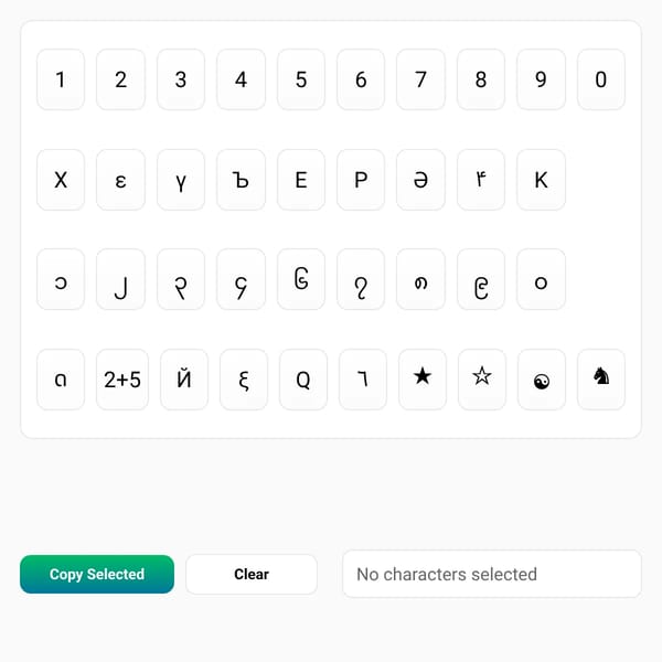 Character Grid