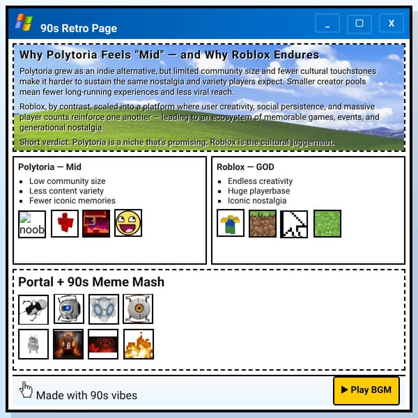 Roblox > Polytoria