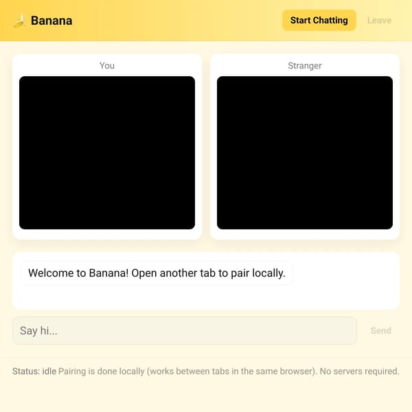 Banana — Random Video Chat