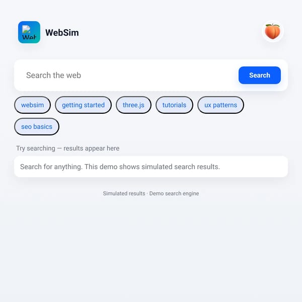 Websim search engine