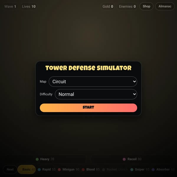 Towah Defense Sim