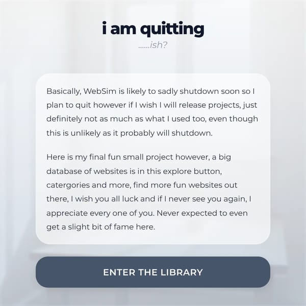 i quit