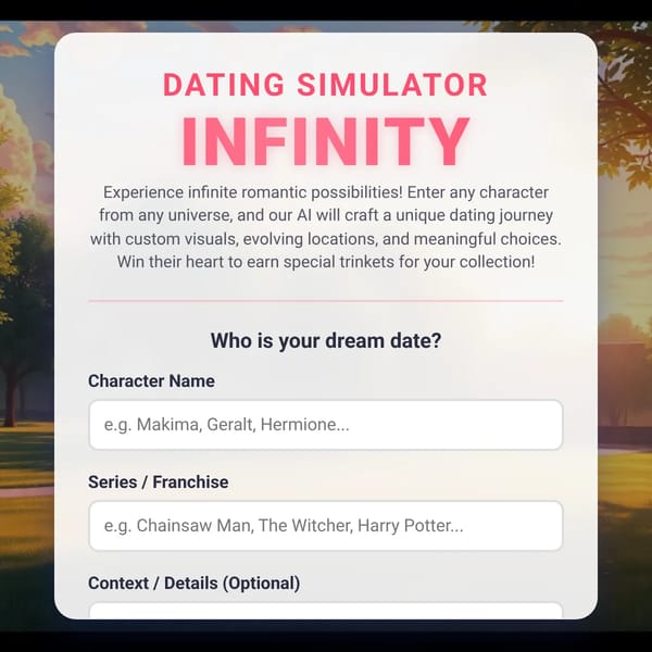 Dating Simulator Infinity