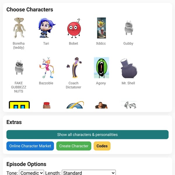 Bababooey episode generator