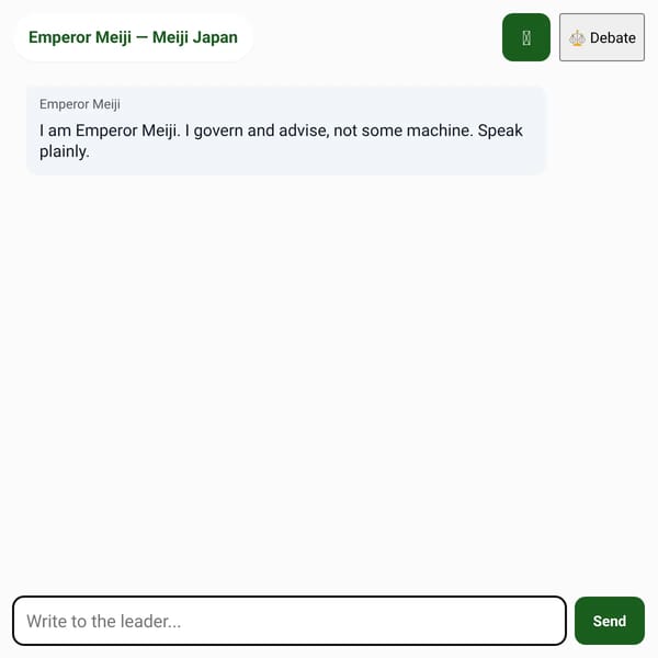 Famous Leader Chat