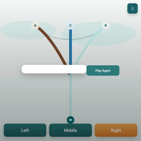 Two-Path Choice Game